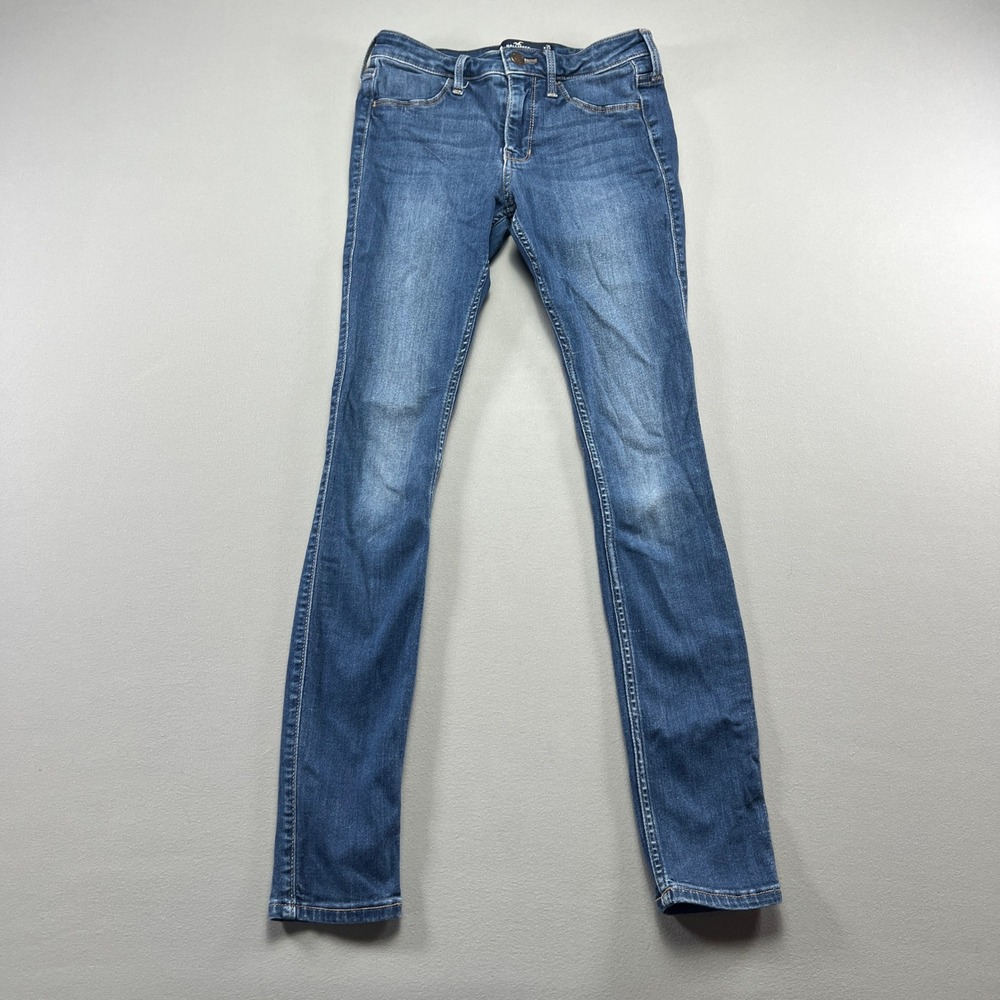 Hollister Legging Jeans Womens 1R Blue Denim Skinny Leg Low Rise Medium Wash